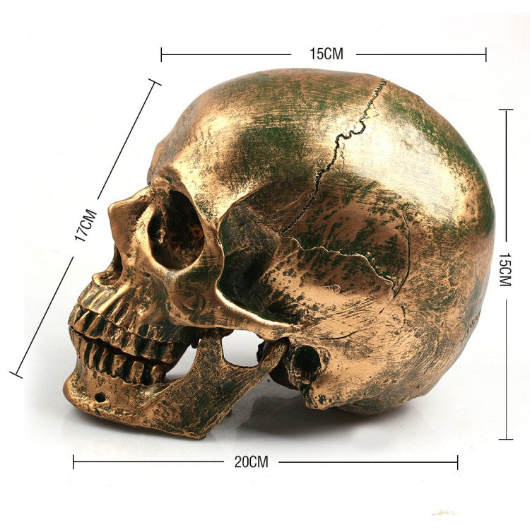 Resin Skull Prop for Halloween Decorations
