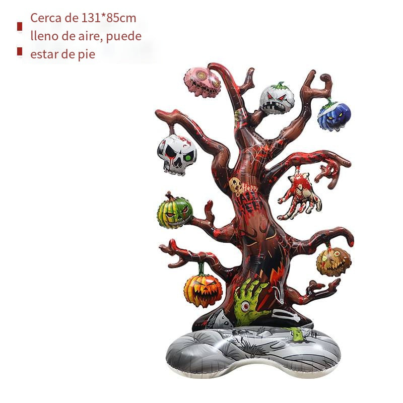 4D Standing Dead Tree Cartoon Balloon for Halloween