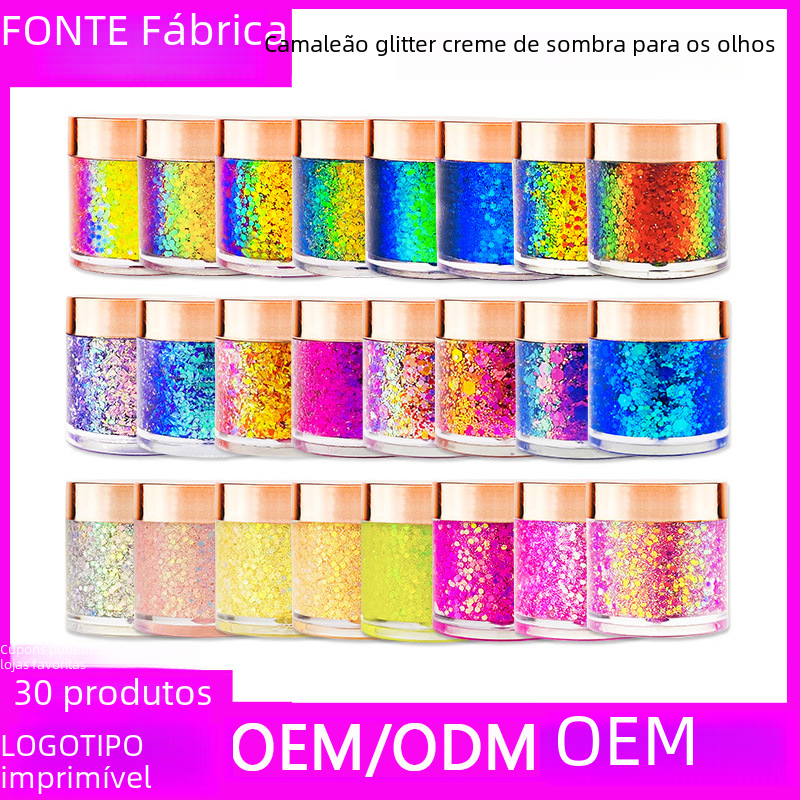 Color-Changing Glitter Gel Eyeshadow for Halloween