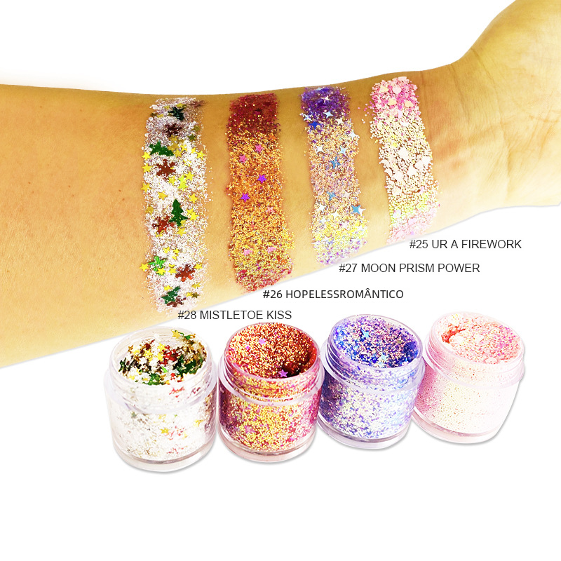Color-Changing Glitter Gel Eyeshadow for Halloween