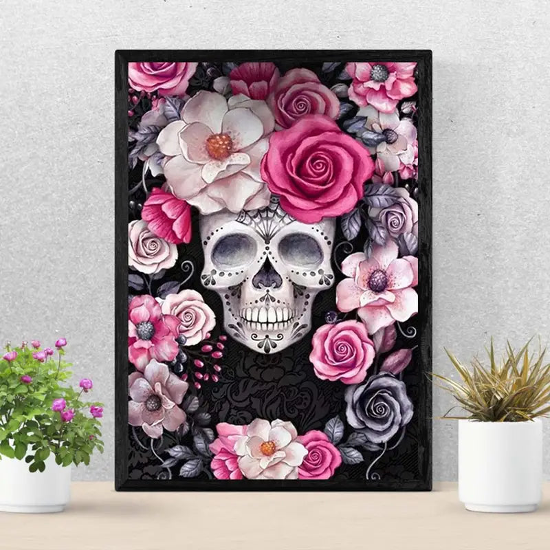 Unframed 5D DIY Diamond Painting Kit - Halloween Skull