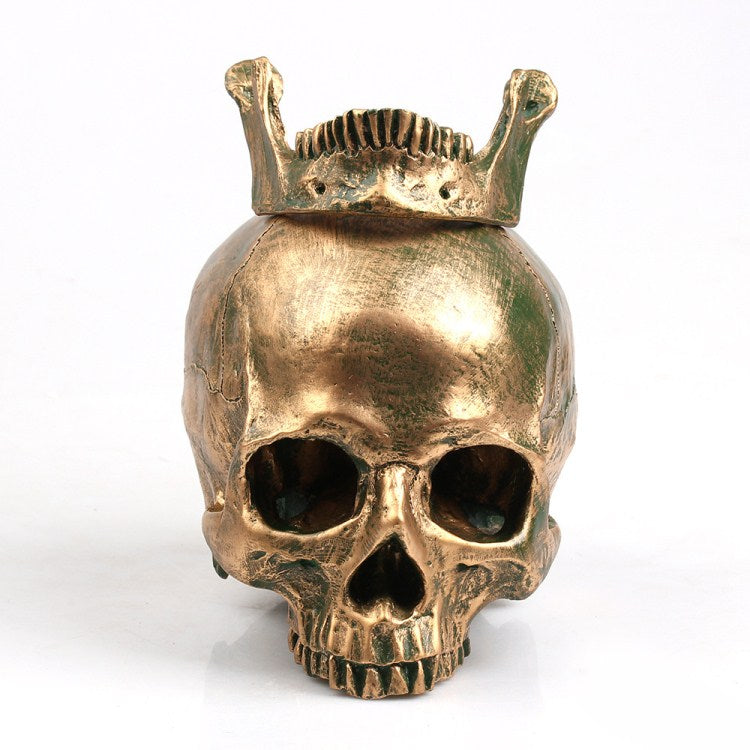 Resin Skull Prop for Halloween Decorations