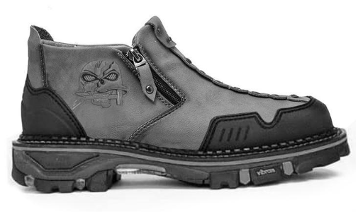 Men's Fashion Skull Booties for Halloween