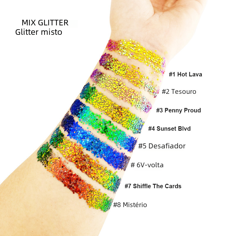 Color-Changing Glitter Gel Eyeshadow for Halloween
