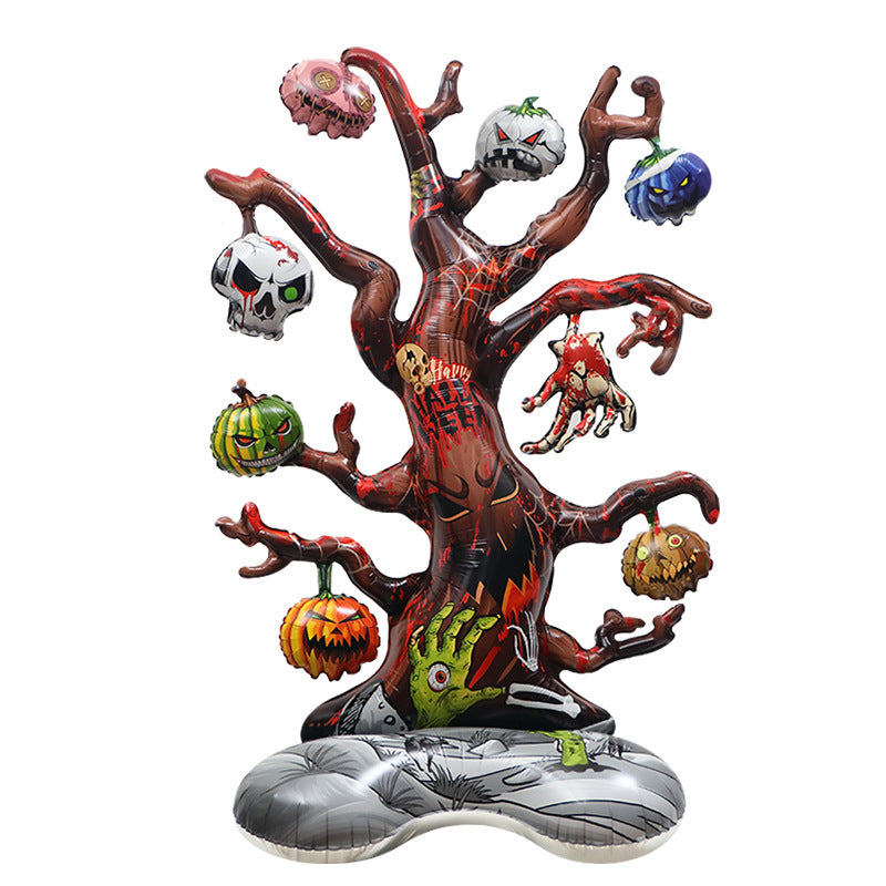 4D Standing Dead Tree Cartoon Balloon for Halloween