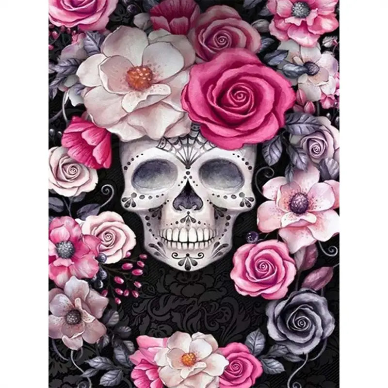Unframed 5D DIY Diamond Painting Kit - Halloween Skull