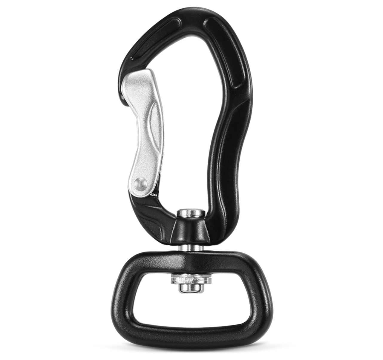 Aluminum Climbing Carabiner with Strap Hook