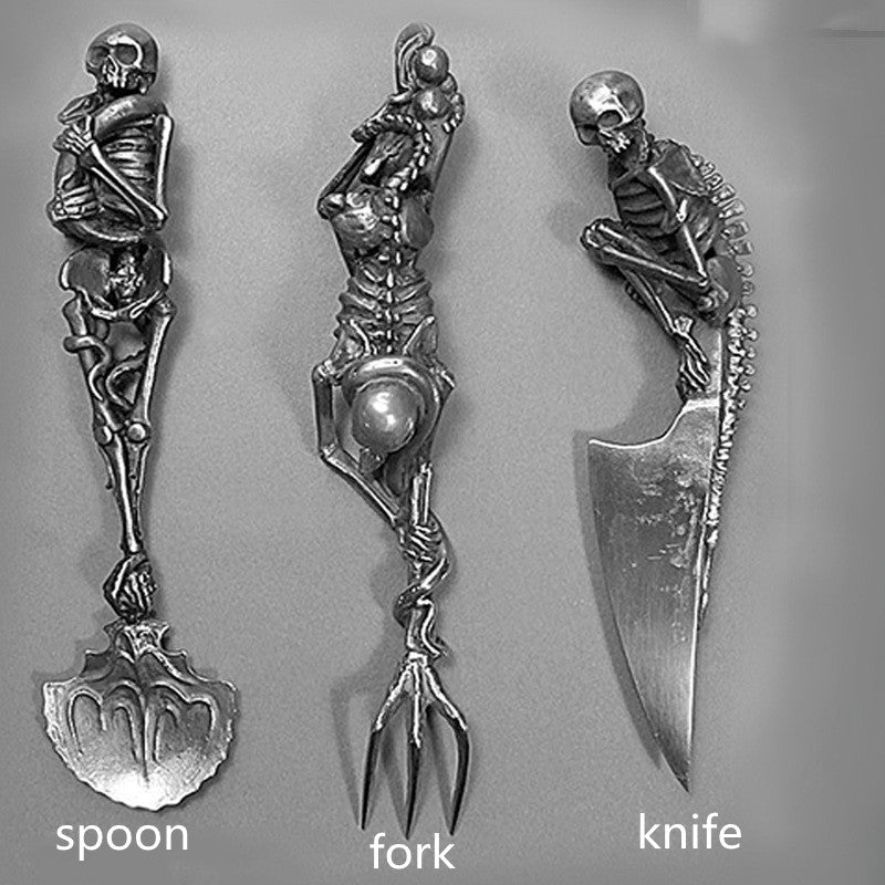 Funny Halloween Knife, Fork, and Spoon Set for Fashion
