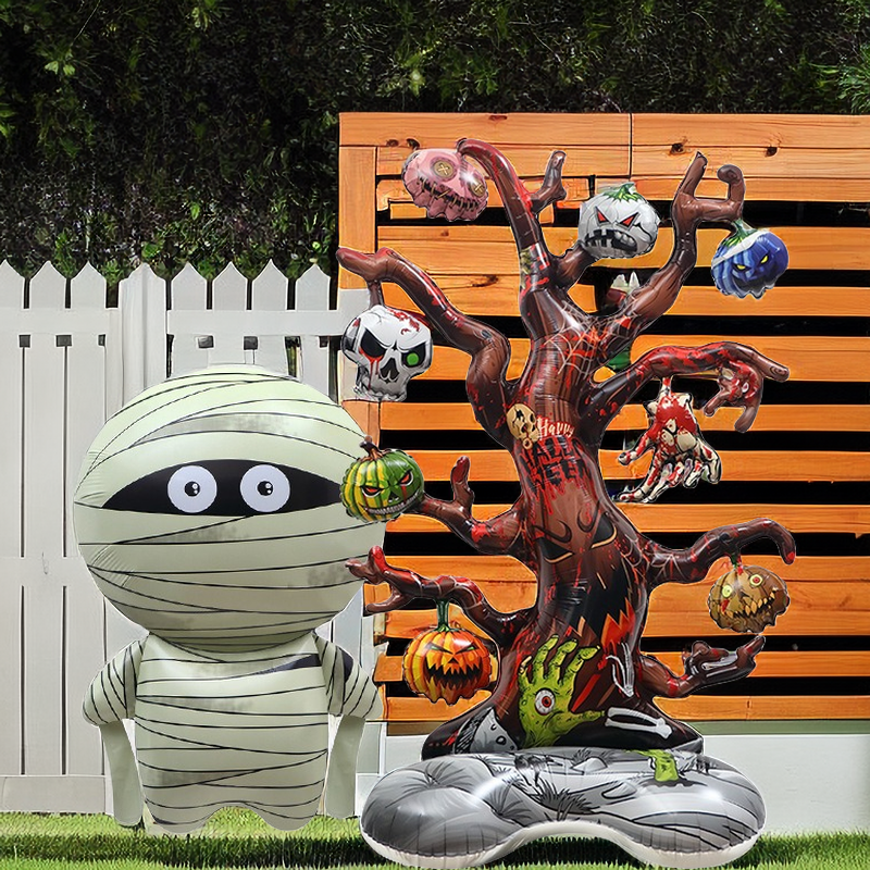 4D Standing Dead Tree Cartoon Balloon for Halloween
