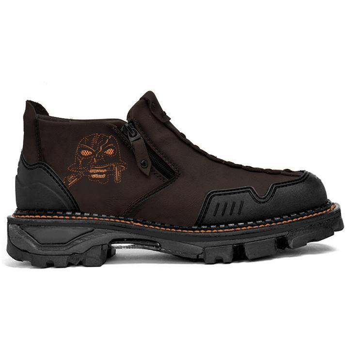 Men's Fashion Skull Booties for Halloween