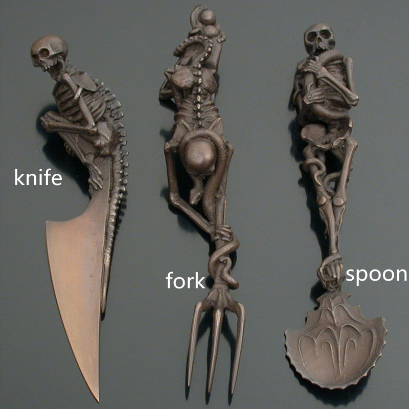 Funny Halloween Knife, Fork, and Spoon Set for Fashion