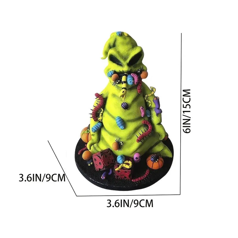 Halloween Witch Wizard Resin Ghost Figurine for Decor